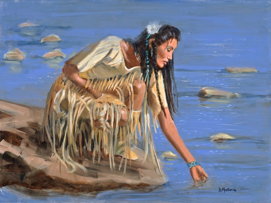 Testing the Waters- Matted Print