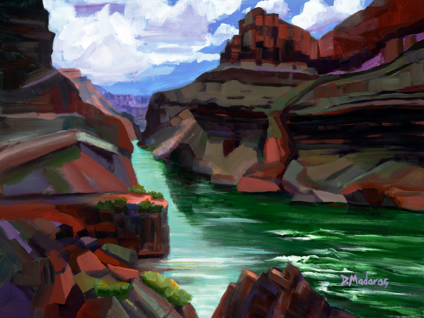 Trip Down the Grand Canyon- Matted Print