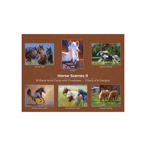 Horse Scenes II Boxed Note Cards