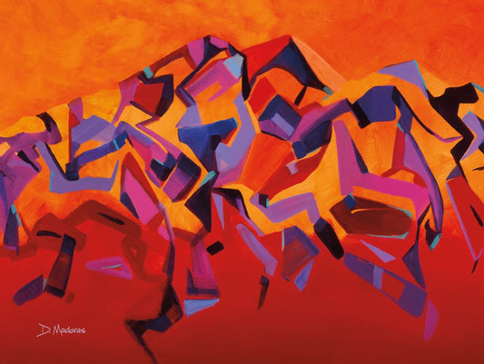 Mountain Mambo Panorama- Matted Print